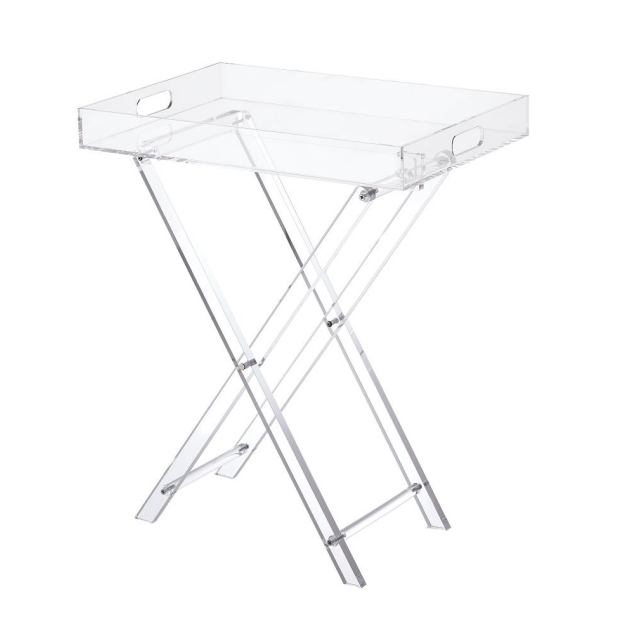Rectangular clear acrylic tray table/acrylic coffee table /modern end table